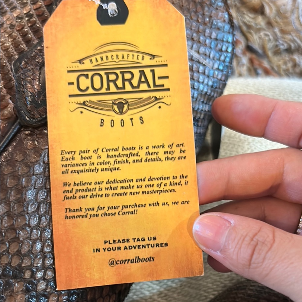 Corral Python Leather Boots - Picture 6 of 8